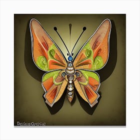 Butterfly Design Canvas Print