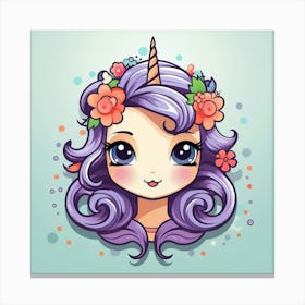 Unicorn Girl 2 Canvas Print