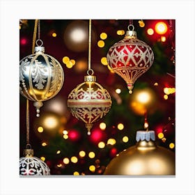 Christmas Ornaments 35 Canvas Print