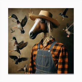 Portrait Of A Horse Canvas Print