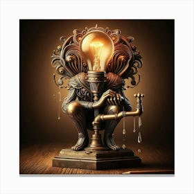 Statue Of Light Canvas Print