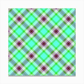 Plaid Fabric 12 Canvas Print