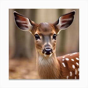 Fawn Portrait Canvas Print