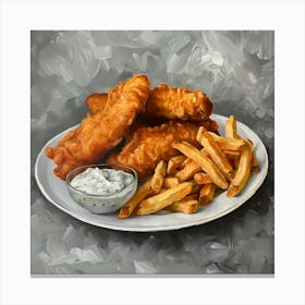 Fish And Chips Canvas Print