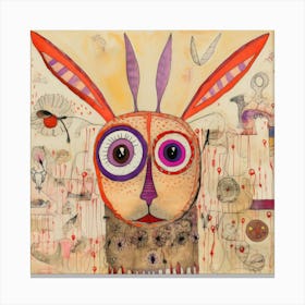 Abstract Rabbit 2 Canvas Print