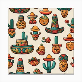 Mexican Masks Canvas Print