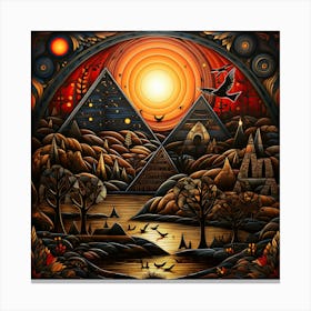 Pyramids 1 Canvas Print