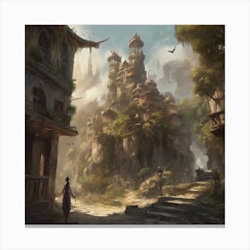 Fantasy City 73 Canvas Print