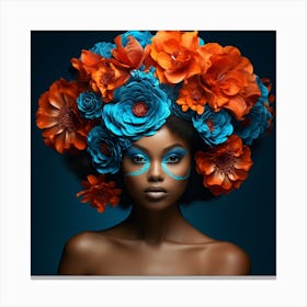 Afro-American Beauty 1 Canvas Print