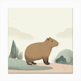 Capybara Canvas Print