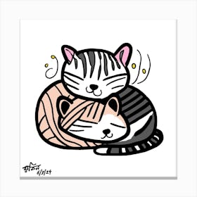 Cute Cats Canvas Print