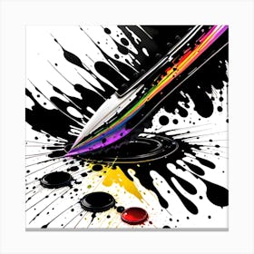 Splatters Of Paint Canvas Print