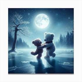 Teddy Bears Dancing Canvas Print