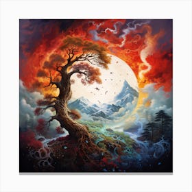 Tree In The Sky Canvas Print