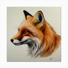 Fox Head Canvas Print