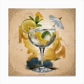 Gin And Tonic 3 Canvas Print