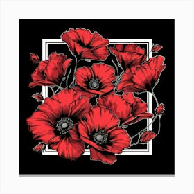 Red Poppies 3 Canvas Print