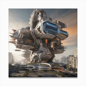 Futuristic City 242 Canvas Print