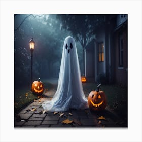 Halloween gost Canvas Print