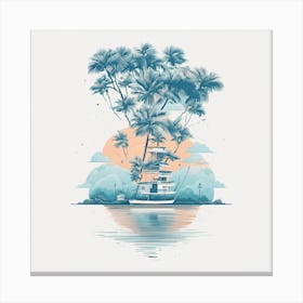 Island Print Canvas Print