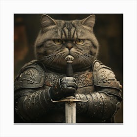 Game Of Thrones Cat Canvas Print