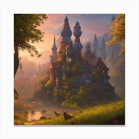 Fairytale Castle Canvas Print