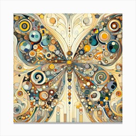 Ornate Butterfly Abstract I Canvas Print