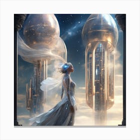 Futuristic Fantasy Canvas Print