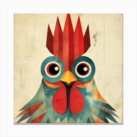 Aztec Rooster Canvas Print