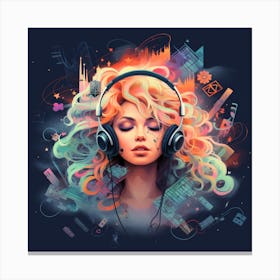 CalmingFacade Music Icon 3 Canvas Print
