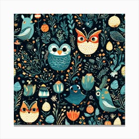 Playful And Whimsical A Pattern Featuring Whimsical Creatures Playful Patterns And A Touch Of Mag 926459648 (3) Canvas Print