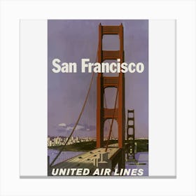 San Francisco United Air Lines Canvas Print