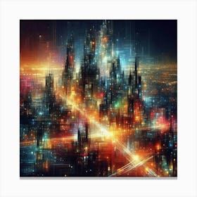 Futuristic City 19 Canvas Print