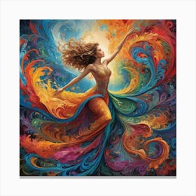 Fire Dancer Canvas Print