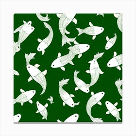 Koi Fish Pattern 6 Canvas Print