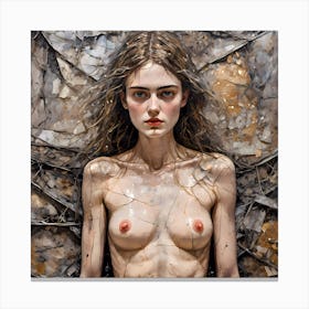 'The Naked Woman' All about Eve Serie  Canvas Print