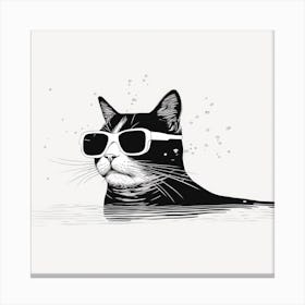 Cat In Sunglasses 2 Canvas Print