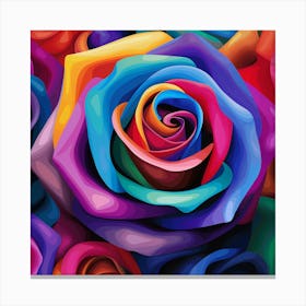 Colorful Roses 14 Canvas Print