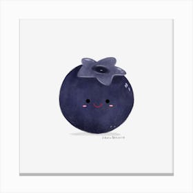 Kawaii Blueberry Canvas Print
