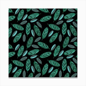 Leaves Pattern Abstract Blade Canvas Print