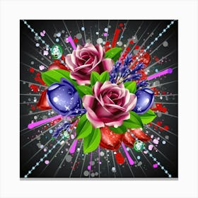 Gorgeous colorful spring flowers 10 Canvas Print