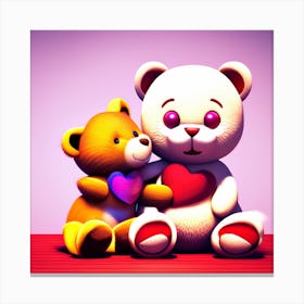 Teddy Bears 3 Canvas Print