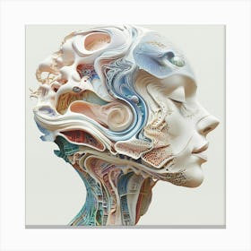 Head Of A Woman Canvas Print