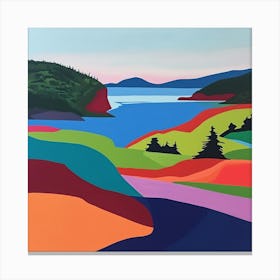 Colourful Abstract Acadia National Park Usa 7 Canvas Print