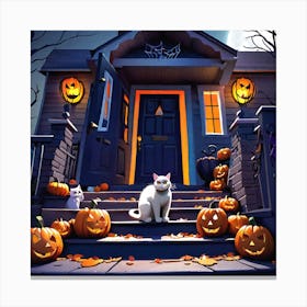 Halloween House 8 Canvas Print