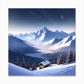 Winter Landscape 34 Canvas Print