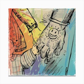 Child'S Hand Canvas Print