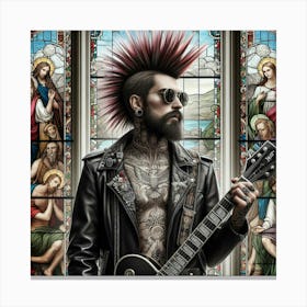 Religious rebel Canvas Print