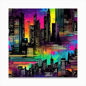 City Skyline 8 Canvas Print