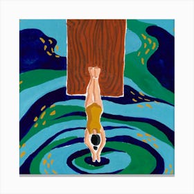 Dive In 2 - 1x1 Canvas Print